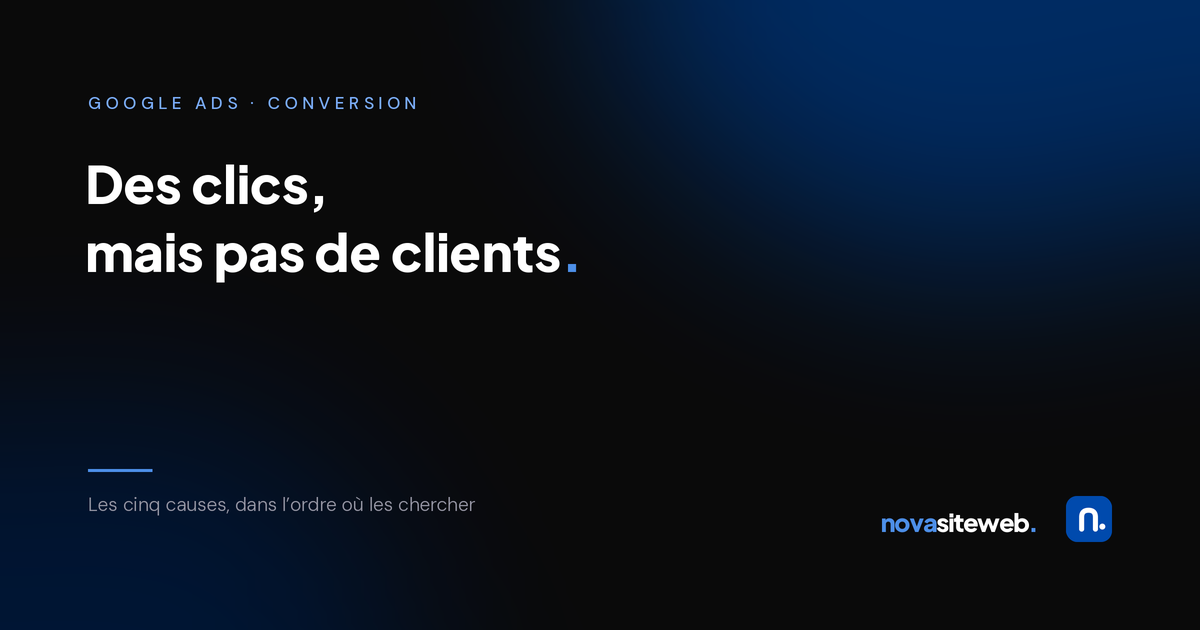 Des clics mais pas de clients : les 5 causes