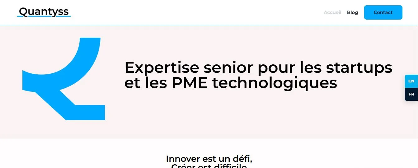 Quantyss 1 Site de Quantyss : page d'accueil